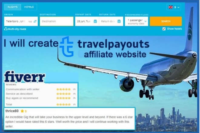 I will travelpayouts whitelable affiliate website code to wordpress