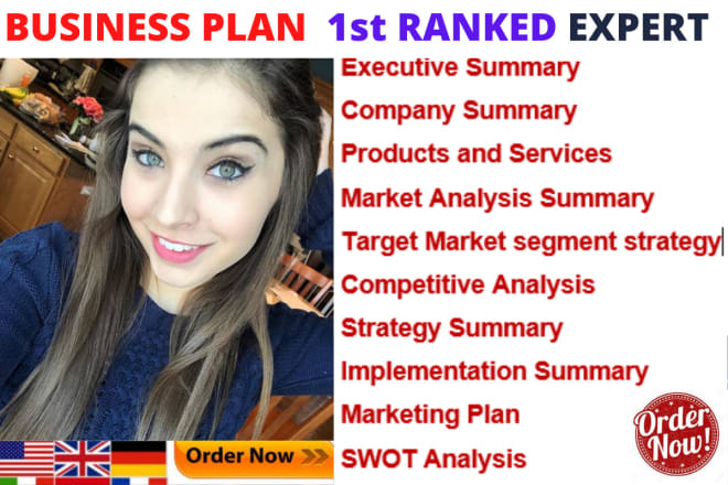 I will write a professional business plan with a financial plan