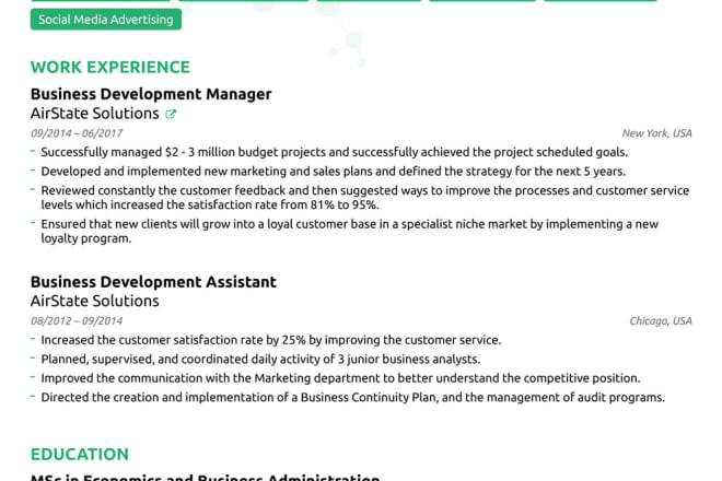 I will write for you top CV