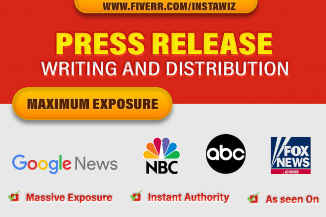 I will write press release and distribute press release