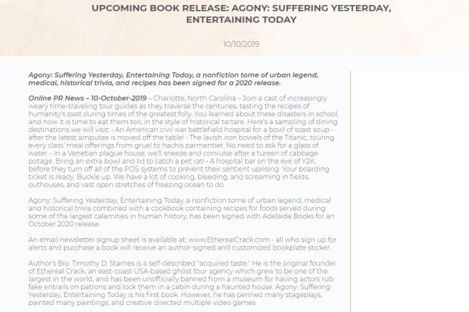 I will write your nonfiction booklet, coursebook or book