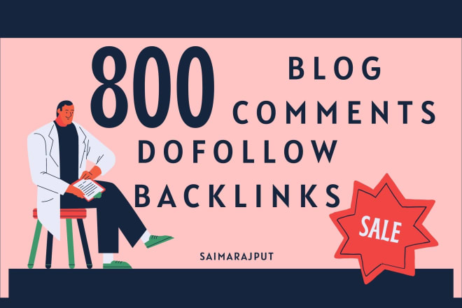 I will 800 blog comments backlinks unique domains SEO service
