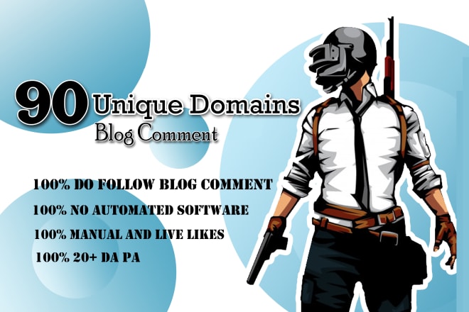 I will 90 unique domains SEO service blog comments backlinks