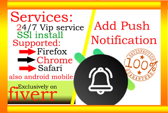I will add push notification for wordpress free