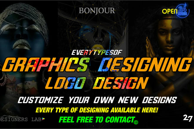 I will be your personal professional graphic designer, logo design