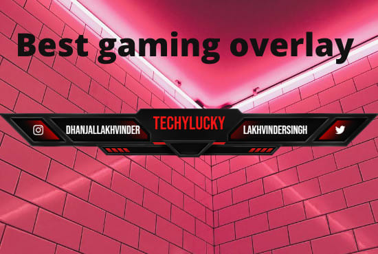 I will be your professional gaming overlay maker,professional design gaming overlay