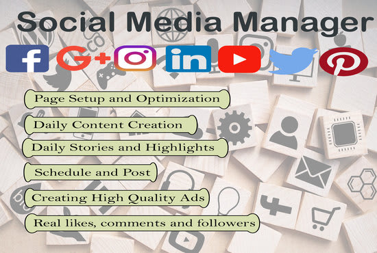 I will be your social media manager