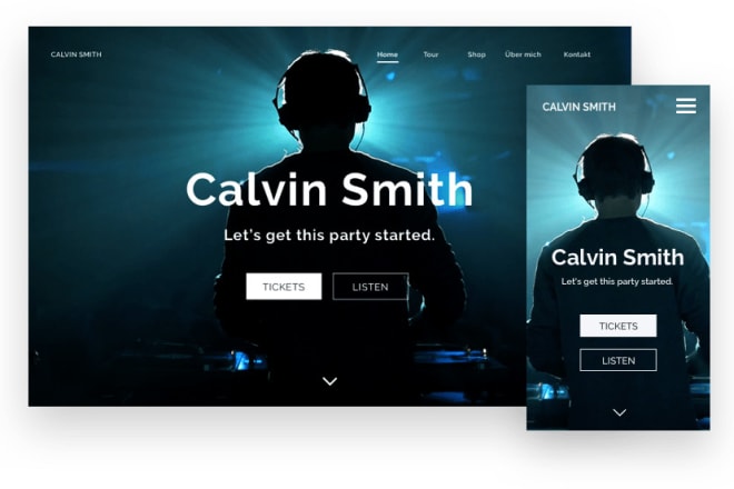 I will build a music website for music artist, producer, dj or band