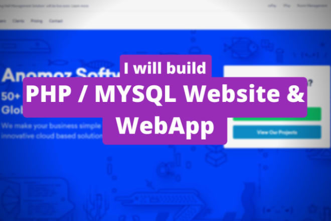 I will build a PHP website for you