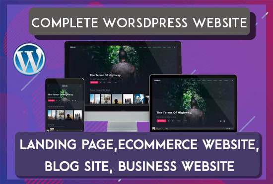 I will build business wordpress website design or landing page design