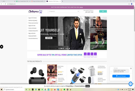 I will build ecommerce online store, multi vendor, amazon affiliate website