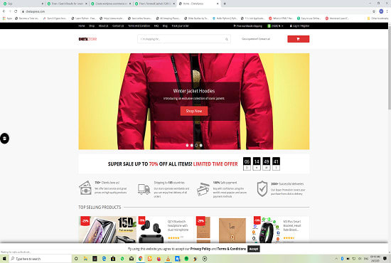 I will build ecommerce online store, multivendor marketplace, amazon affiliate website
