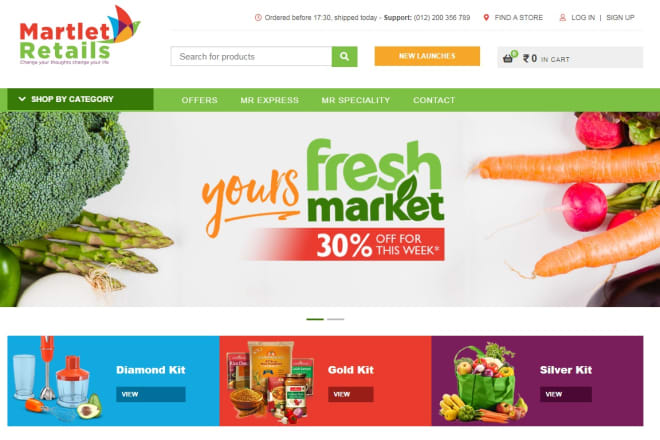 I will build ecommerce site use ci framework