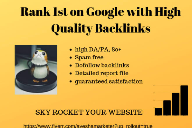 I will build high quality backlinks