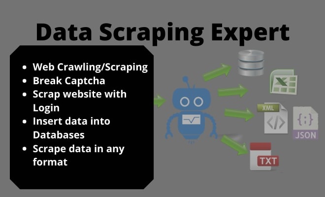I will build python scripts do web scraping, data mining extraction