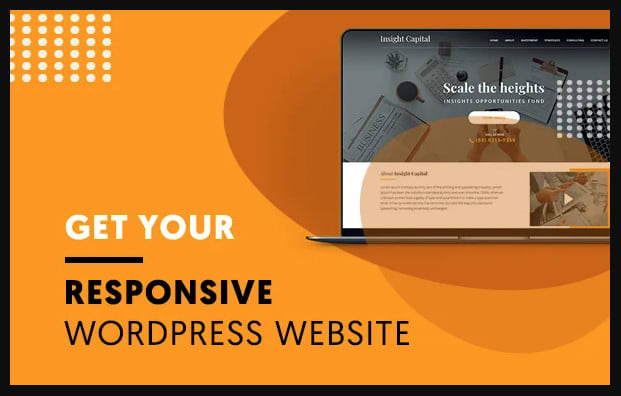 I will build responsive wordpress website design