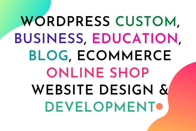 I will build wordpress website design, business website blog site