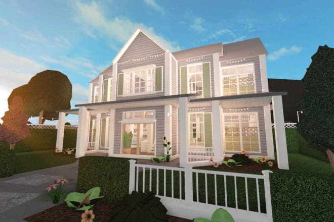 I will build you any customizable suburban bloxburg house