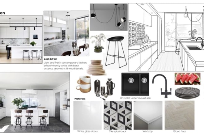 I will compose architecture interior design sheets