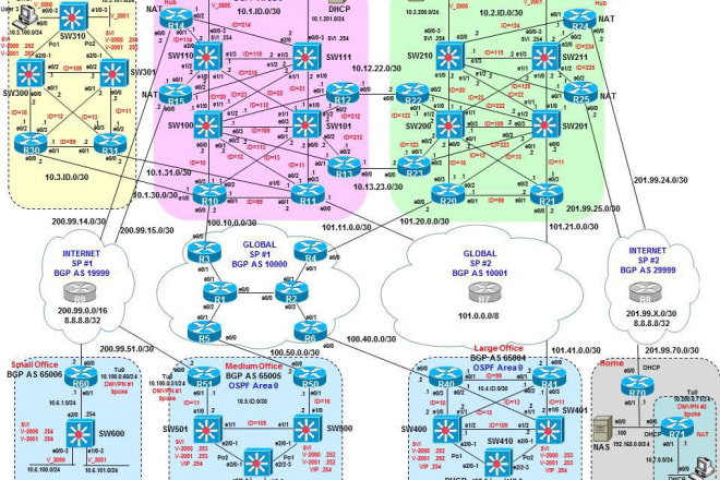 I will configure ccna cisco packet tracer, eveng, gns3 projects