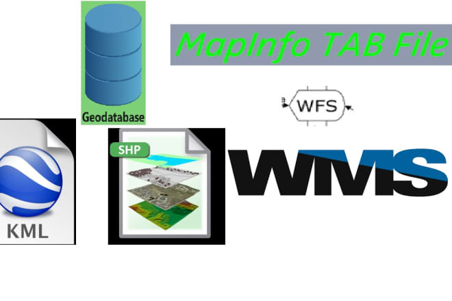 I will convert excel, tab, wms, wfs, gdb, kml to shapefile