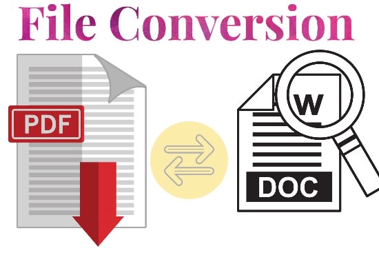 I will convert pdf into word