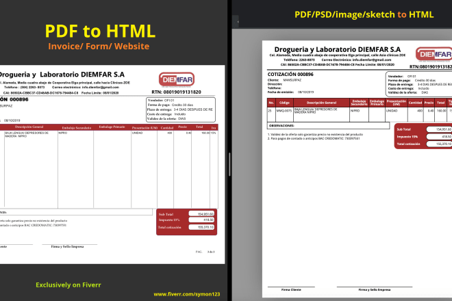 I will convert pdf to html