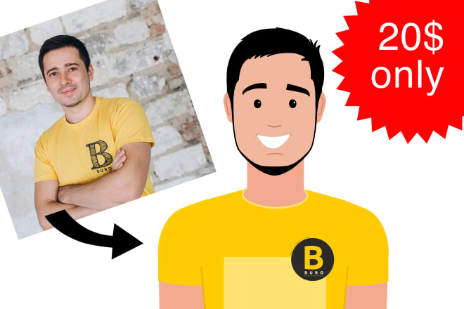 I will convert your team portraits photos into a cartoon avatar