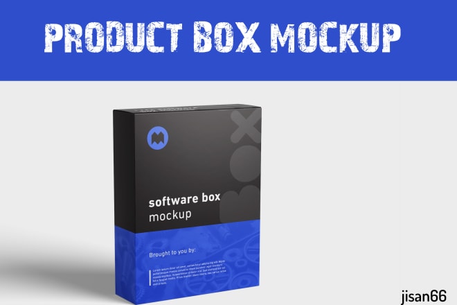 I will create 3d box mockup