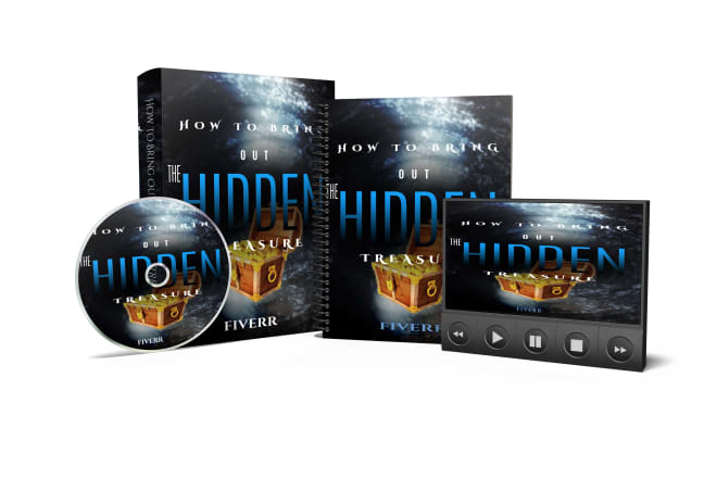 I will create 3d mockup products and courses
