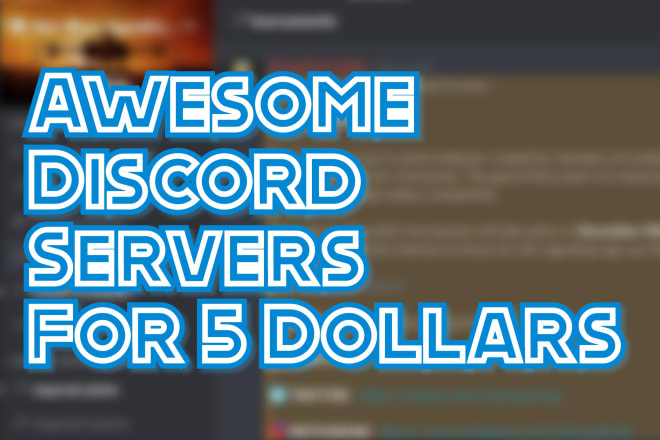 I will create a awesome custom discord server for you