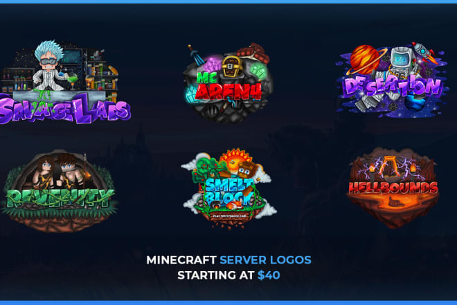 I will create a logo for your minecraft server
