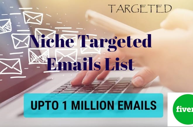 I will create a niche targeted email list bitcoin, forex, paypal, shopify etc