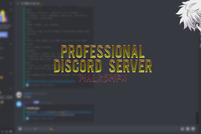 I will create a professional discord server