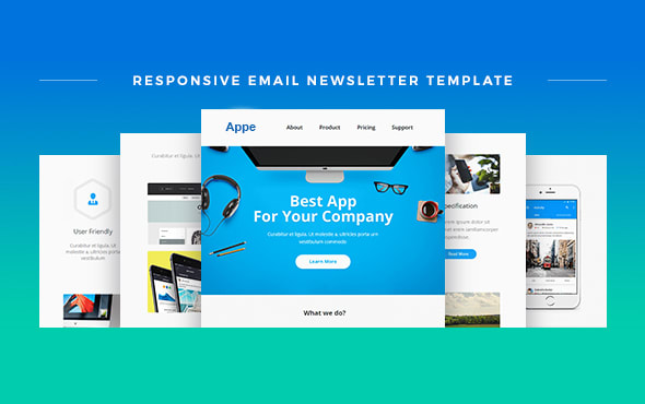 I will create a responsive HTML email template