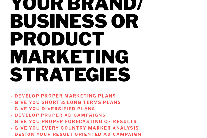 I will create a strong social media marketing strategy for you