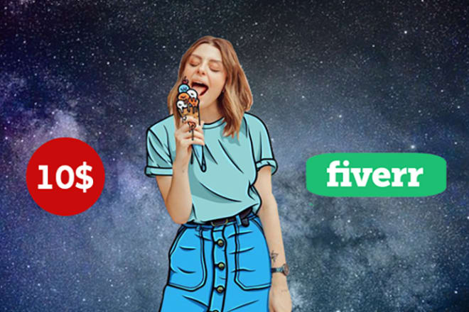 I will create a vector portrait your dress