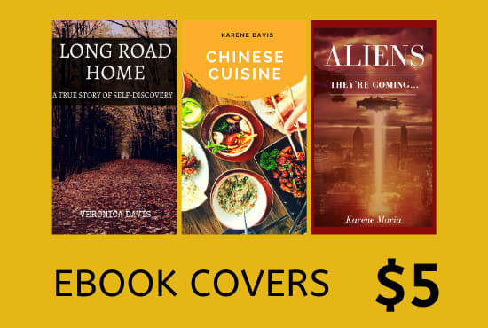 I will create amazing ebook cover designs