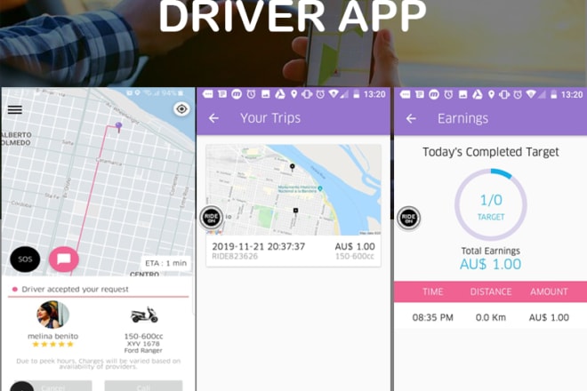 I will create an app like uber for you