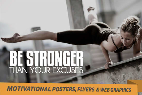 I will create an awesome poster or flyer from your favorite quote