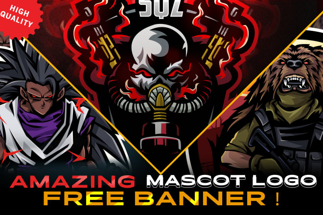 I will create an awesome twitch, gaming, esports, sports mascot logo
