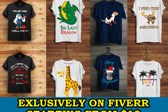 I will create an eye catching custom t shirt design