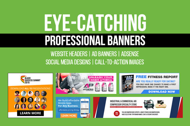 I will create an eye catching website banner