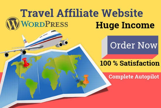 I will create automated travel affiliate website for passive income