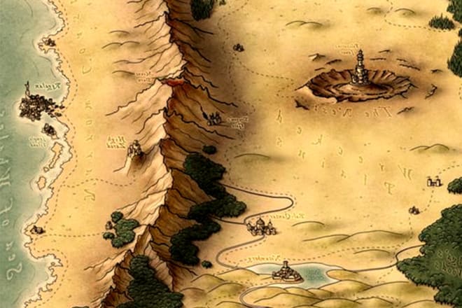 I will create custom fantasy maps