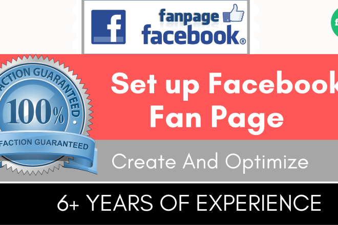 I will create fan page optimize facebook fan page or business page