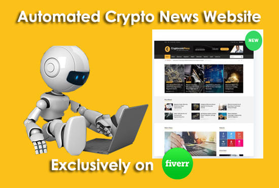 I will create fully automated crypto news website that autopilot