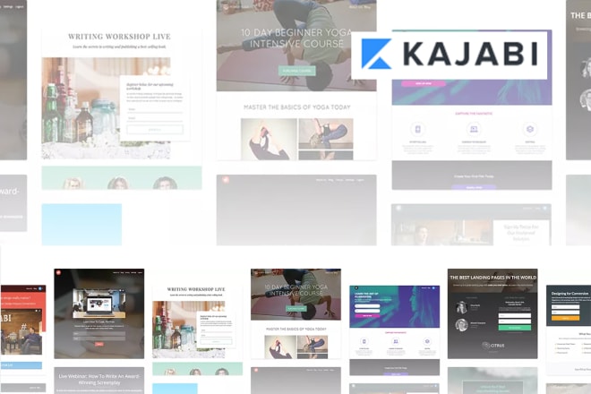 I will create kajabi websites on the kajabi platform