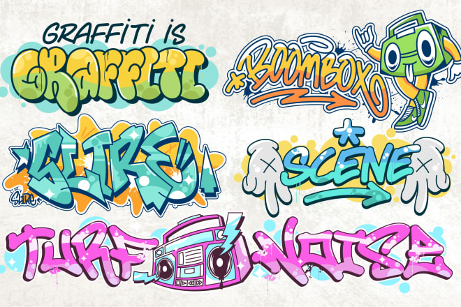 I will create logo or write a name on graffiti style