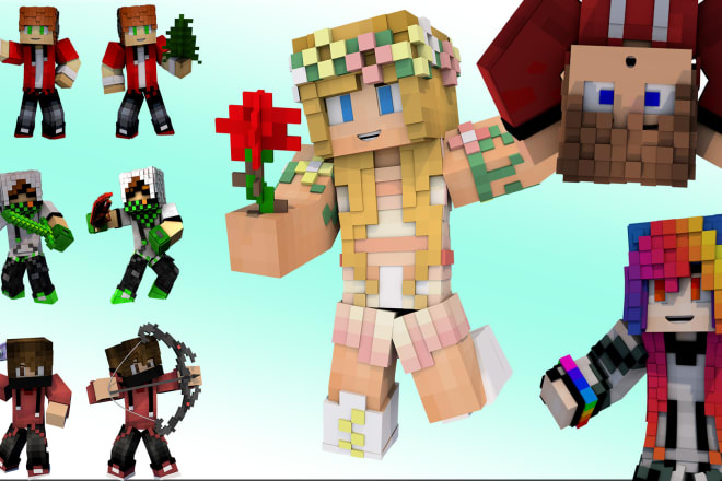 I will create minecraft HD 3d renders